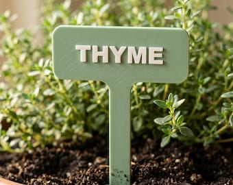 3D Print Dateien für den Kräutergarten, Geschenke für Pflanzenliebhaber, Kräuternamensschilder für Indoor Outdoor Gartenarbeit, Gartenmarker Bundle