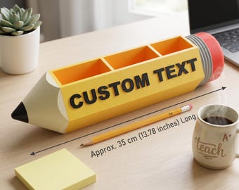 STL-Datei für einen Schreibtisch-Organizer, 3D-Druckvorlage für einen Stiftehalter, riesige Schreibtischdekoration, Geschenkidee für Autoren, individueller Planer-Schreibtisch-Organizer (digitaler Download)