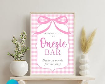 Onesie Bar-bord (Roze strik-editie)
