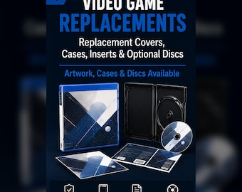 Video Game Replacement Covers, Cases, Inserts – Custom Artwork Printing