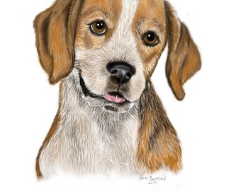 Beagle Original Art Print