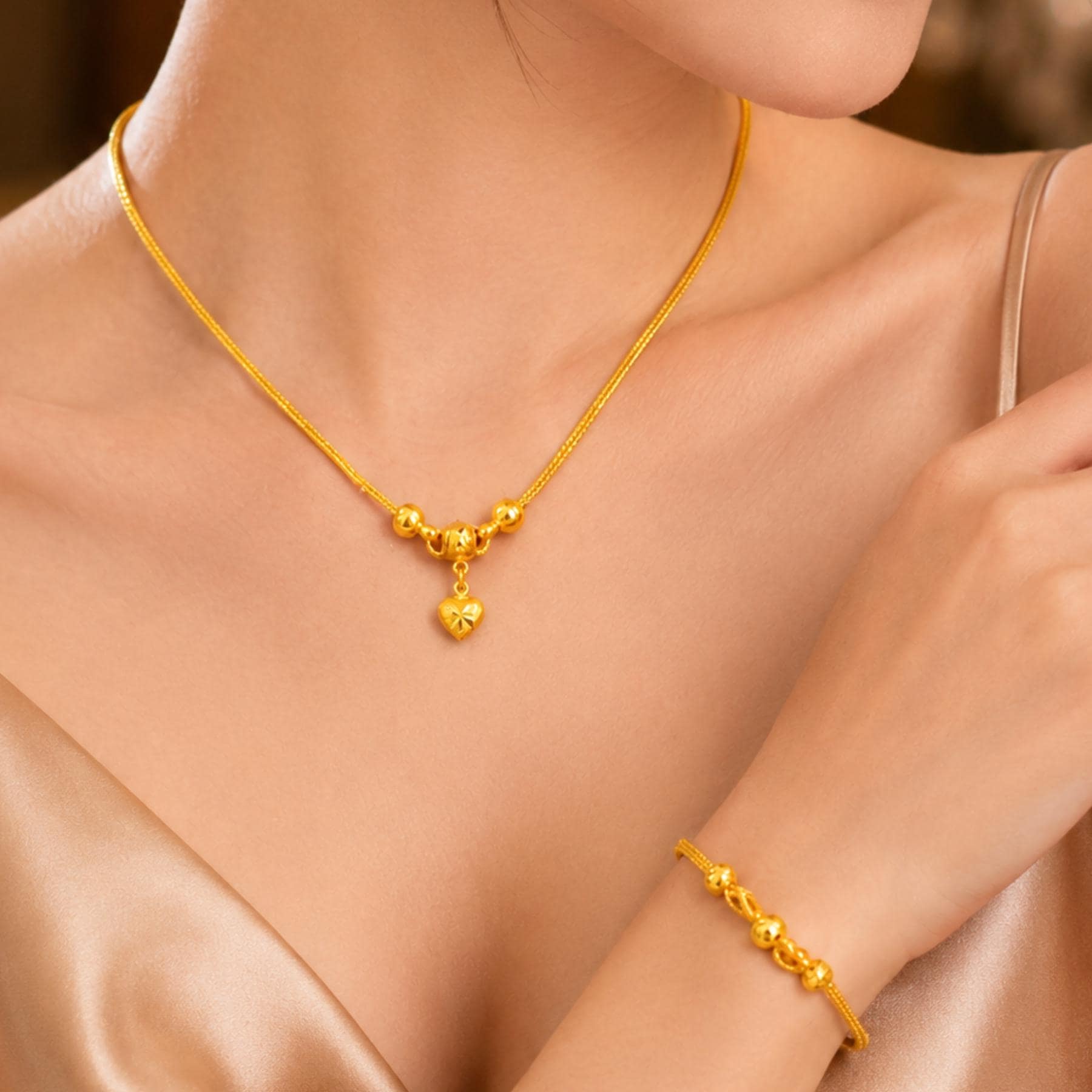 24k dubai gold necklace - Etsy 日本