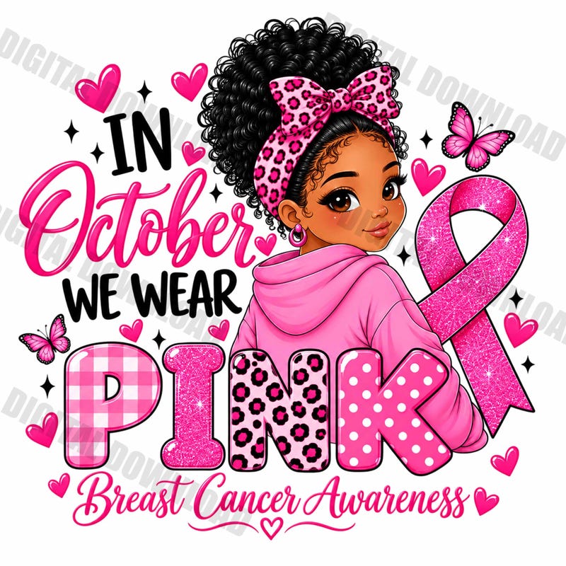 Breast Cancer Design Girl - Etsy