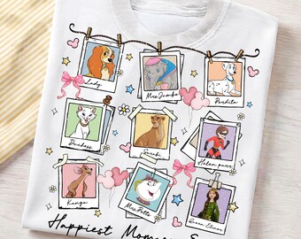 Happiest Mom On Earth PNG, Cartoon Mothers Day Sublimation Design, Retro Animated Mamas PNG, Digital Download.