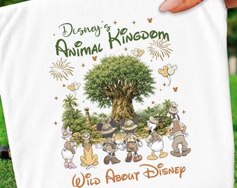 Animal Kingdom Safari PNG, Jungle Adventure Design, Wild Vacation Digital Download, Safari Animal Clipart Sublimation File