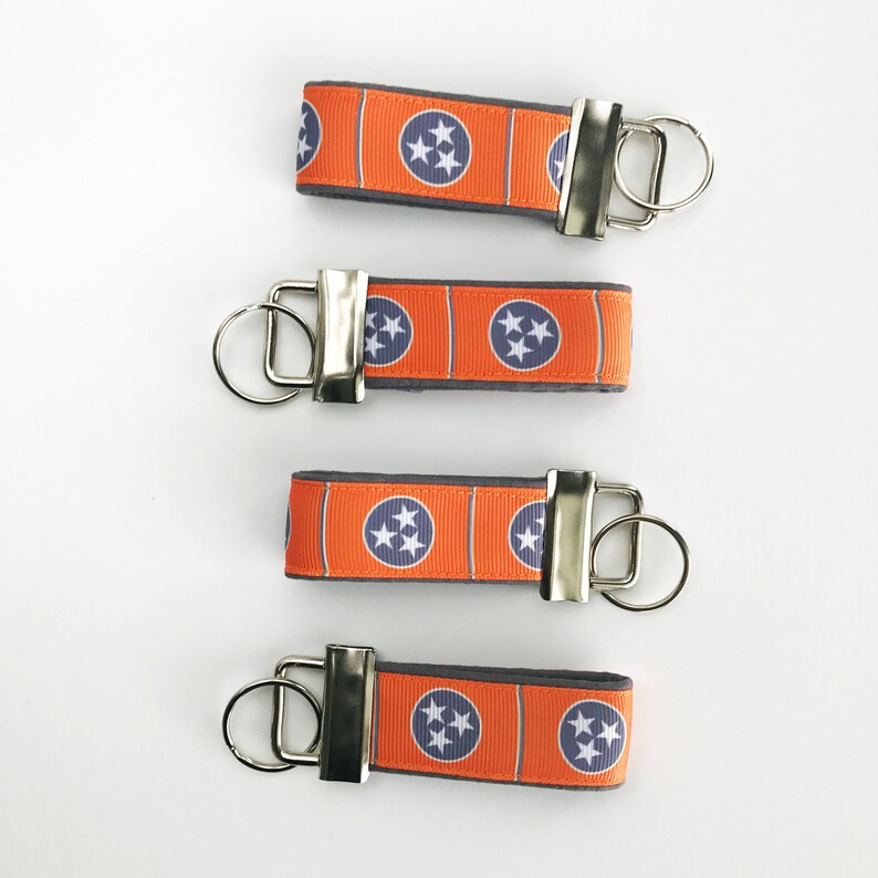 Orange Tennessee Keychain for Men Tennessee Key Fob for Him Etsy