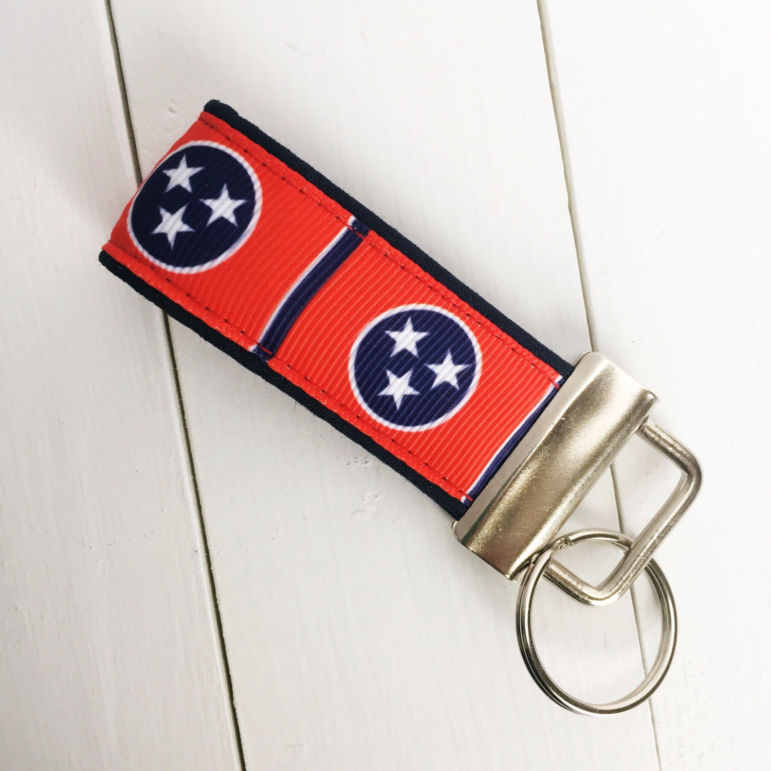 Tennessee Keychain Tennessee Key Fob Tennessee Tristar Etsy
