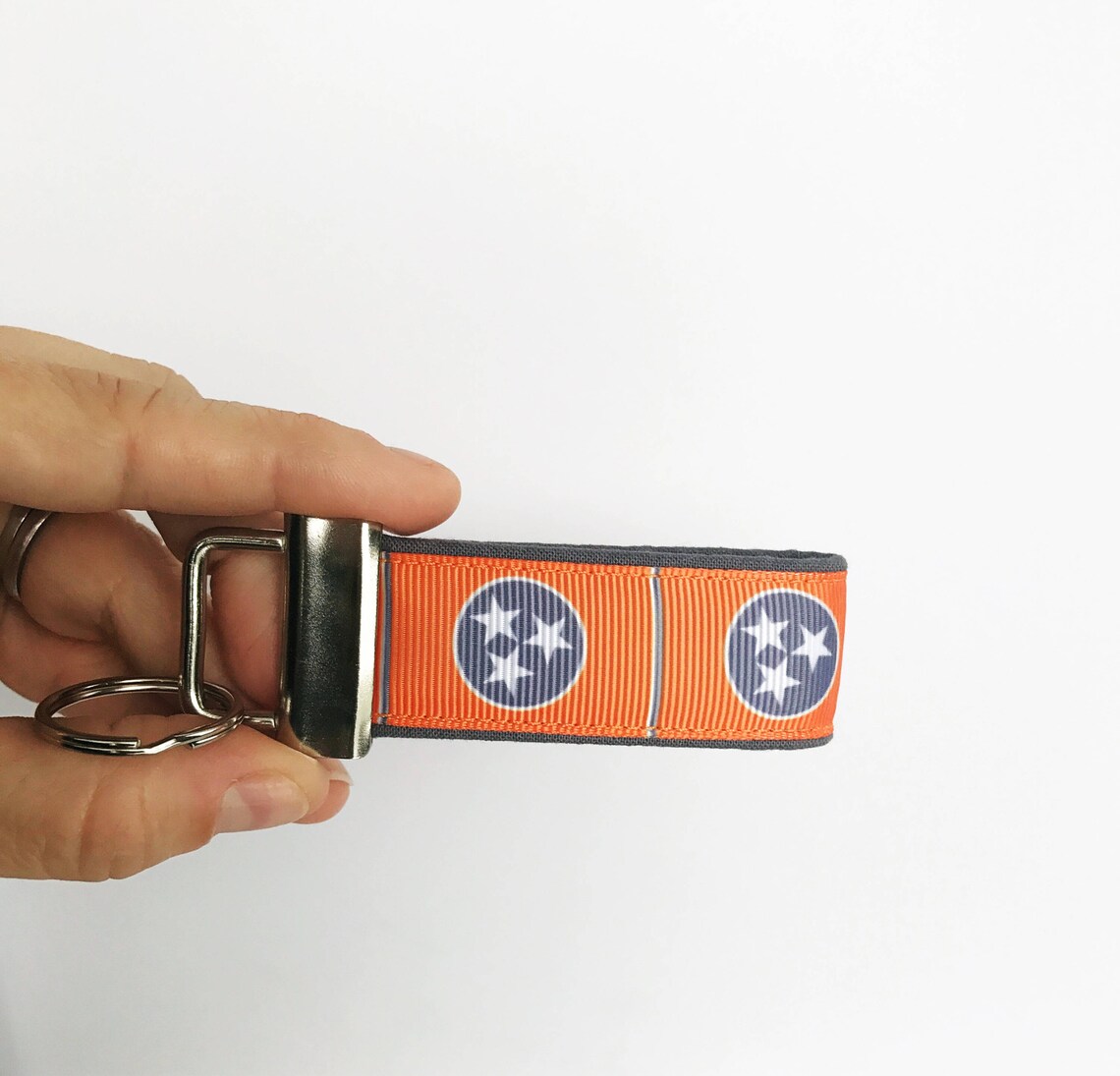 Orange Tennessee Keychain for Men Tennessee Key Fob for Him Etsy