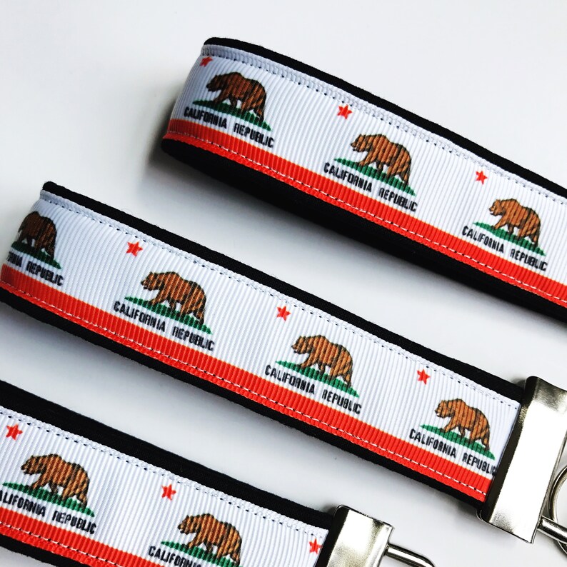 California Keychain California Flag Key Fob CA Key Ring CA Etsy