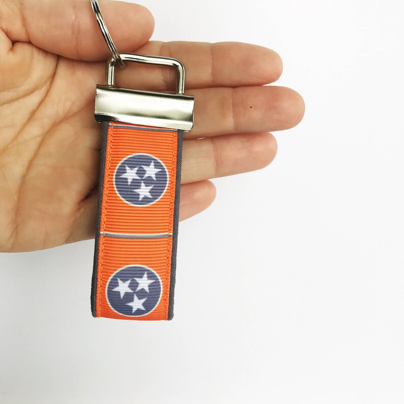 Orange Tennessee Keychain for Men Tennessee Key Fob for Him Etsy