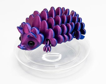 Articulated Pinecone Hedgehog Fidget Toy - Flexible 3D Printed Cute Animal - Sensory Stress Relief Companion - Desk Pet Gift Kids Adults