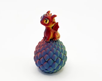 Articulated 3D Printed Dragon, Flexible Crystal Gem Dragon Fidget, Silk Blue Purple Sensory Toy, Mythical Desk Pet, Fantasy Gift for Kids