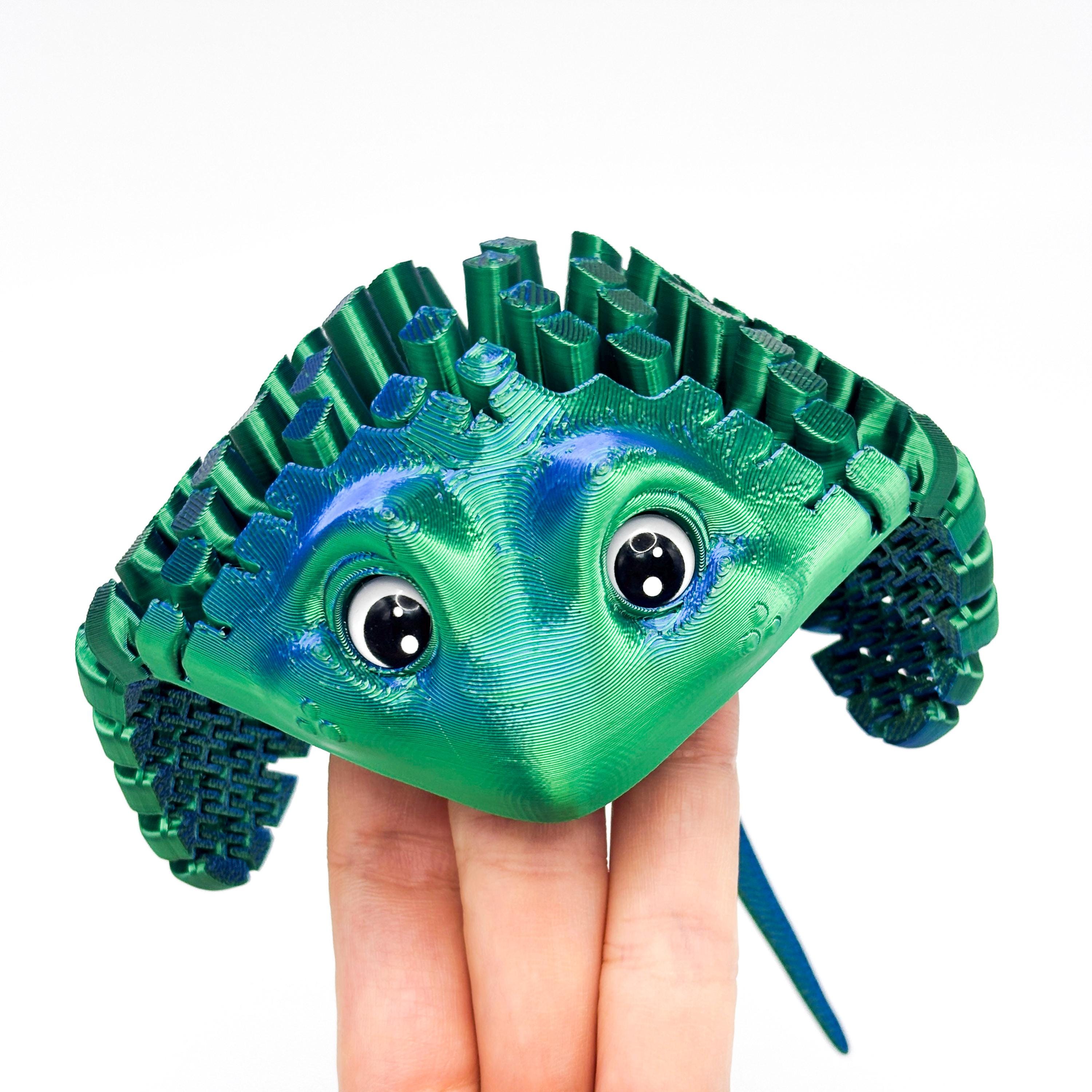 Ray Fidget 3D Printed Articulated Stingray Fidget Toy - Flexible Cute Manta Ray ...
