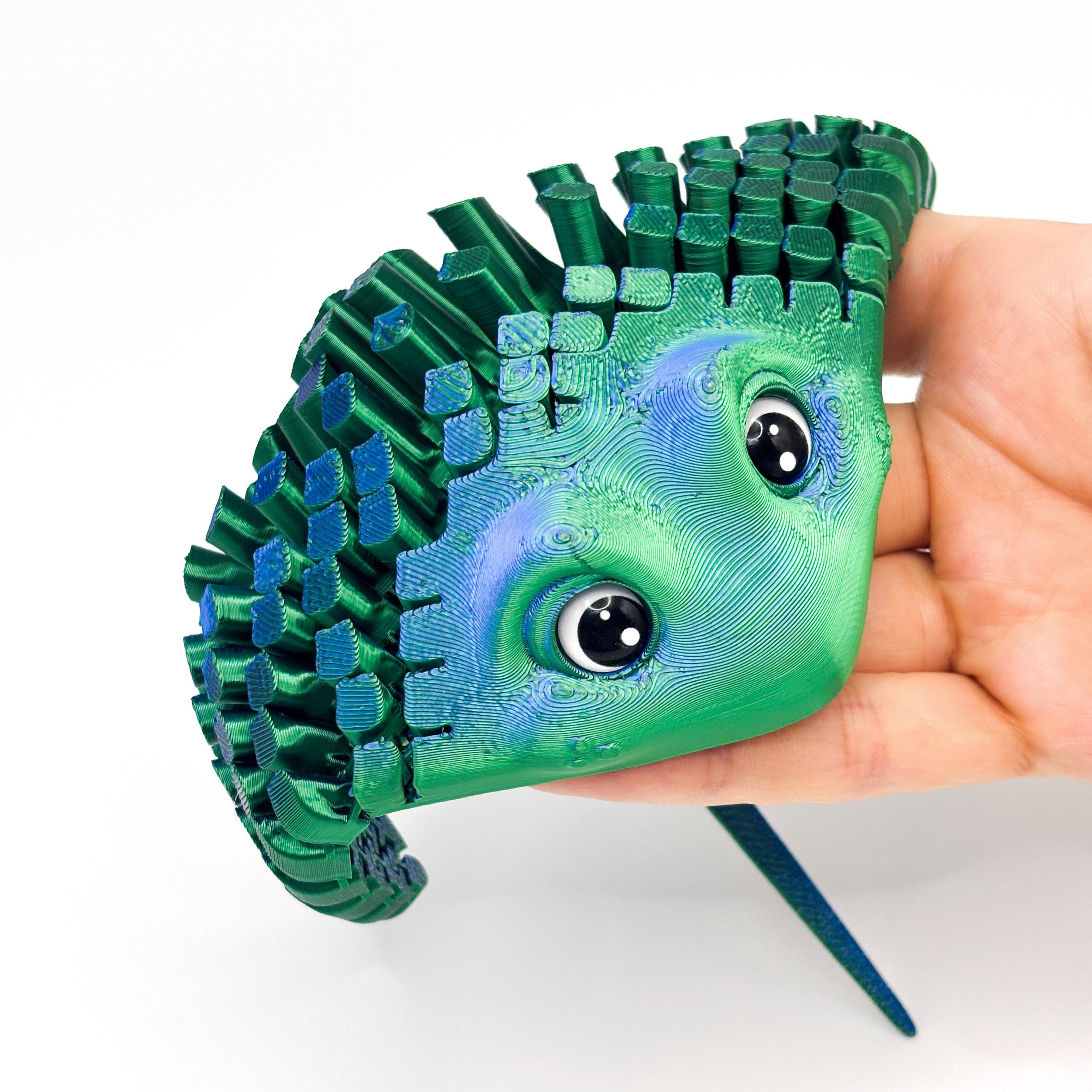 Ray Fidget 3D Printed Articulated Stingray Fidget Toy - Flexible Cute Manta Ray ...