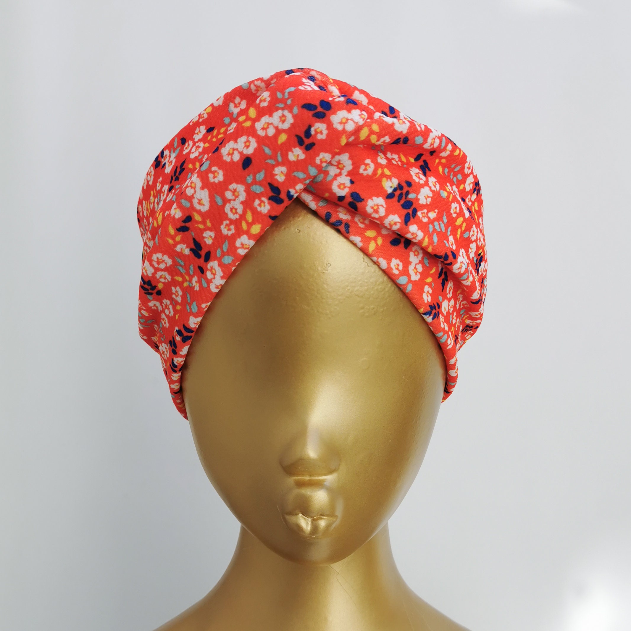 Tappetino Fitness Fascia Per Capelli Boho Con Nodo Attorcigliato – Design Floreale, Elastica, Perfetta Per Sport, Feste E Look Casual Fascia Capelli Nera Con Nodo - Foto 8