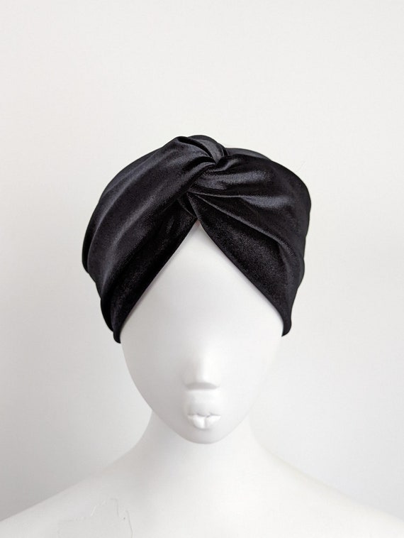 Black Twisted Velvet Headband Alexandre de Paris Twisted Velvet Headband | Neiman Marcus main image 2