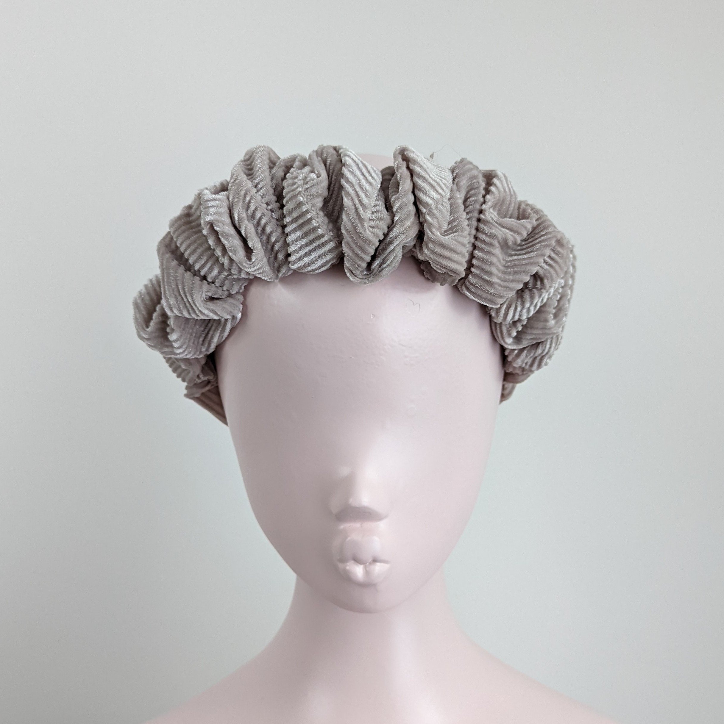 Tonal stripe headband and scrunchie Striped Splendor - multi - Paparazzi headband  main image 3