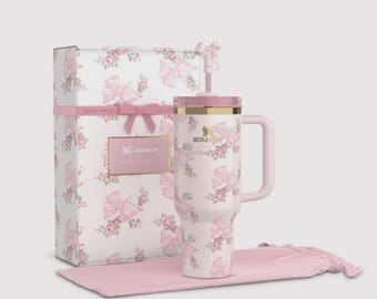 Stanley x LoveShackFancy 40oz Floral Rose Tumbler with Handle and Straw