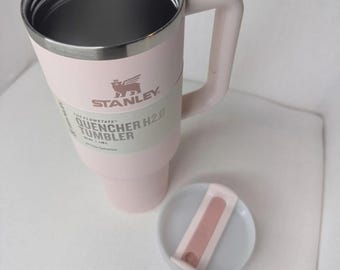 Stanley Flowstate Quencher H2.0 40oz Tumbler – Bloom Pink Insulated Cup with Handle, Straw