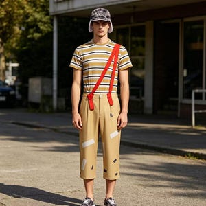 Vintage Suspender Pants for Men - Etsy
