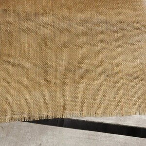 13 x 60 Basic Fringe Burlap Table Runner-3 Colors Available-Single Layer-Wedding/Country/Folk/Rustic-Party Table Decor Bild 2