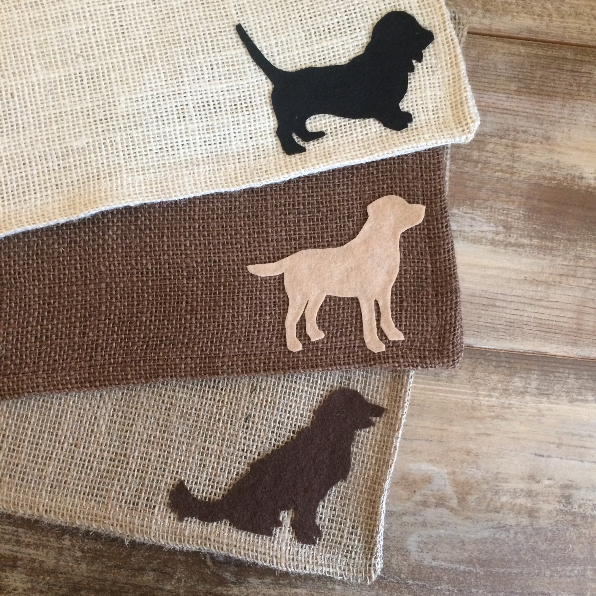 Set of 4 Dog Themed Placemats Custom Colors Available 14 | Etsy