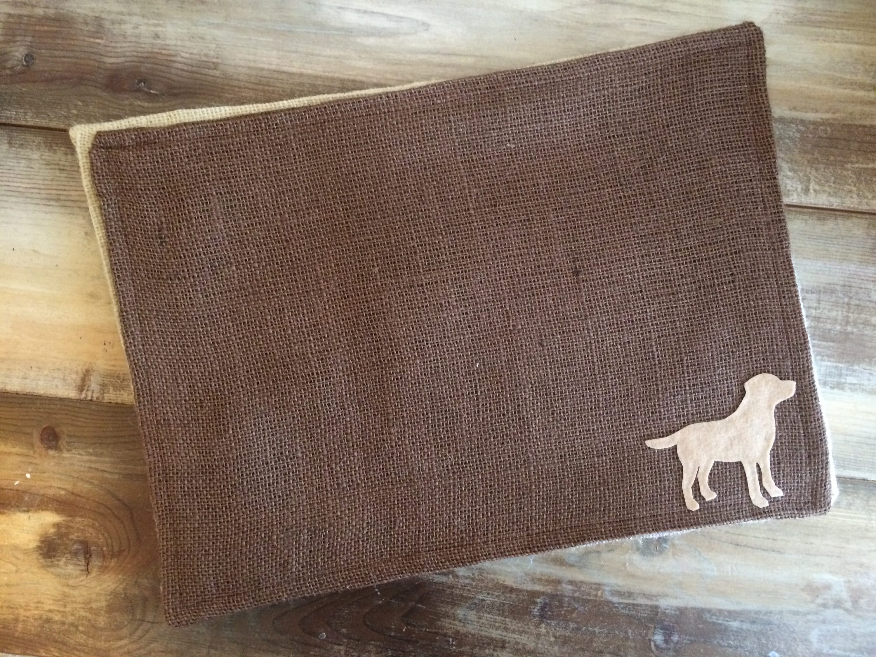 Set of 4 Dog Themed Placemats Custom Colors Available 14 Different