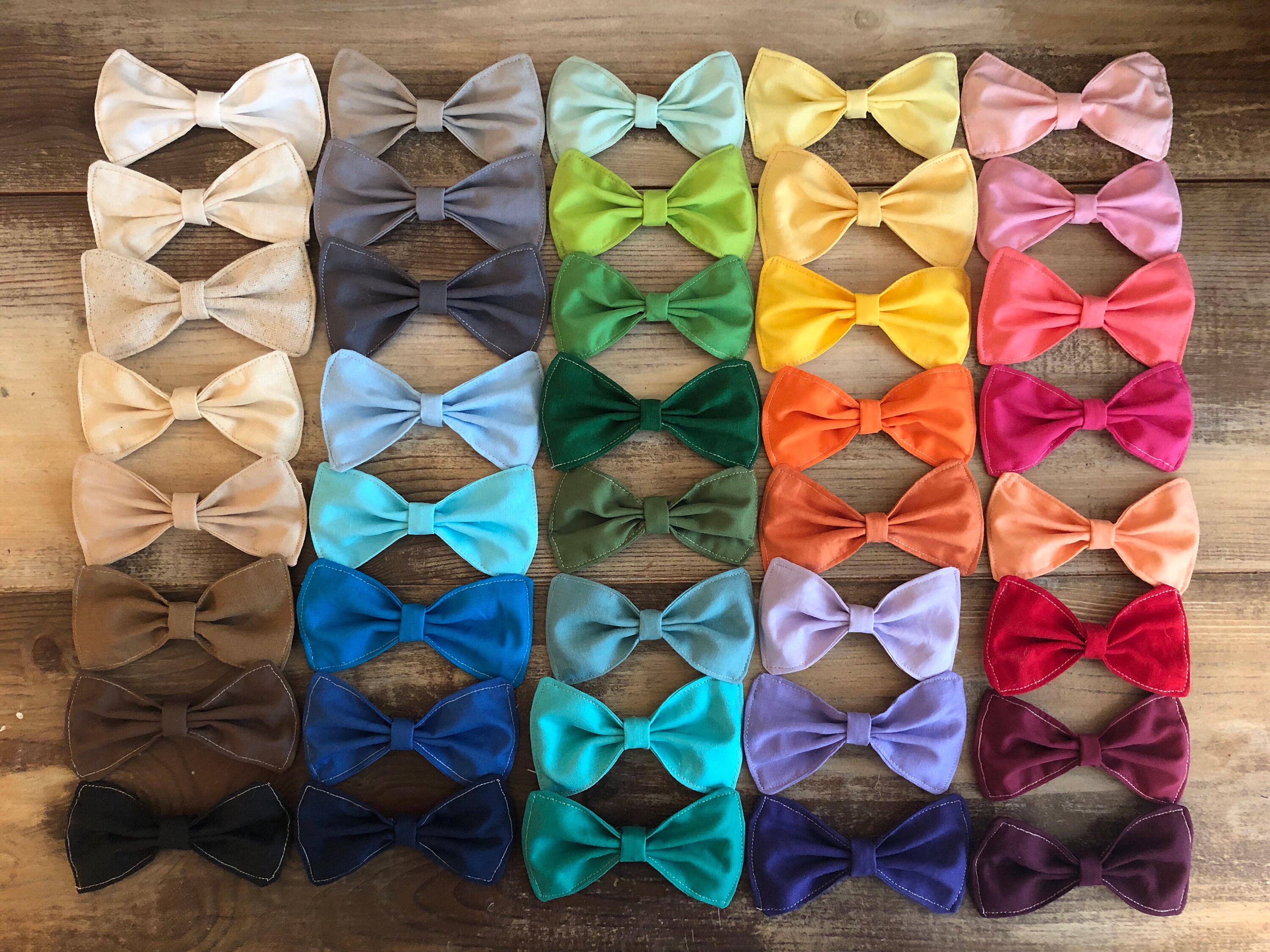 Fabric BowsTwo Sizes AvailableMedium & LargeDIY Bow DIY Etsy