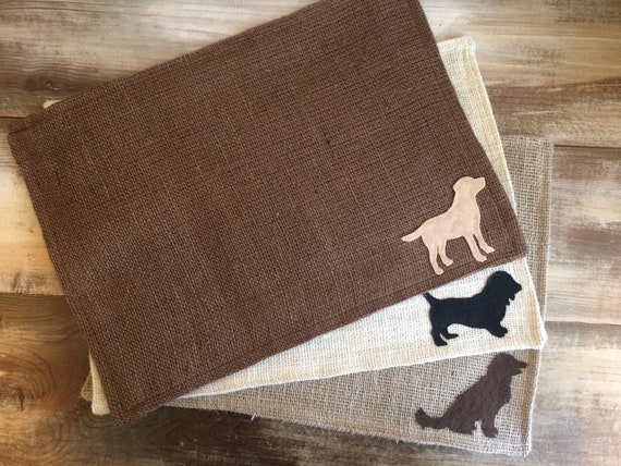 Placemat With Different Puppy Breed Pattern