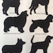 Set of 6 Dog Themed Placemats Custom Colors Available 14 Different Dog Breed Appliqués Labrador ...