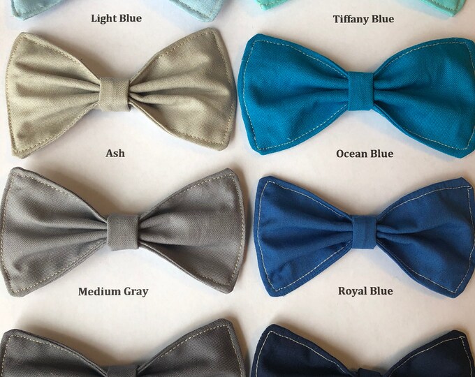 Fabric Bows-Two Sizes Available-Medium & Large-DIY Bow- DIY Hair Accessories-Craft Project Supplies-Blue-Tiffany-Royal-Navy-Baby Blue-Grays