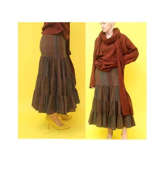 1980s Norma Kamali Tiered Skit