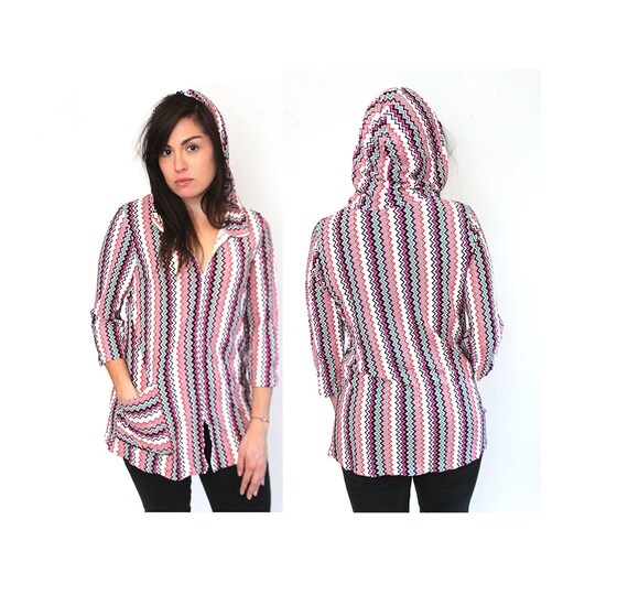 60s Zip Up Hoodie Medium / Large