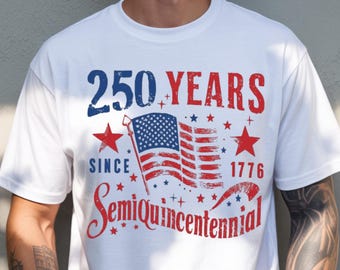 Camiseta retro del 250 aniversario de EE. UU., camiseta con la bandera estadounidense del 250 aniversario, camiseta del 4 de julio, camiseta gráfica patriótica Comfort Colors®