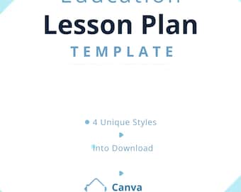 Education Lesson Plan Bundle | 4 Editable Canva Templates | Instant Download