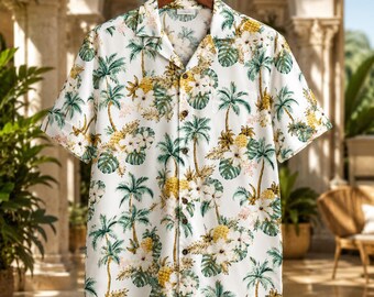 Pineapple Palm Hawaiian Shir