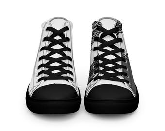 Men’s high top canvas shoes