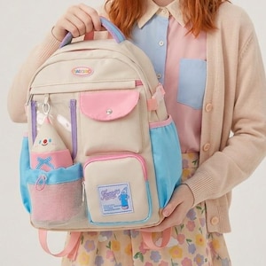 Multi Pocket Ita Backpack | Cute Kawaii Itabag Backpack School Backpack for Oshikatsu & Itabag Accessories