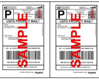 UPS / USPS Laser Inkjet Printer Half Page Shipping Labels 8.5 x 11 Sheets - FREE Shipping!
