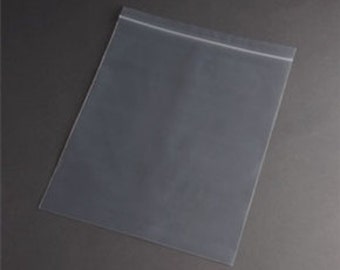 8 x 10 Clear Poly Plastic Zip Closure Recloseable Plastic Bags for Shirts Apparel Jerseys - FREE SHIPPING!