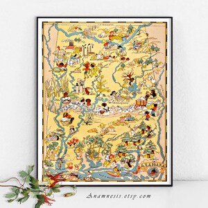 ALABAMA MAP - Instant Digital Download - carte d’images vintage pour l’encadrement, l’artisanat, la crèche, le mariage, la décoration intérieure, les bacs - décor mural charmant