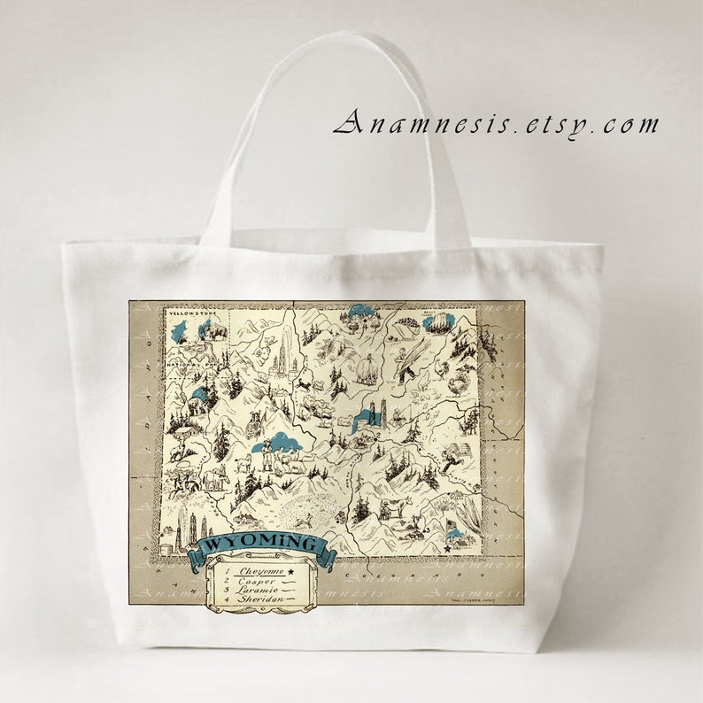 pillows /& cards etc in aqua WYOMING MAP Print lovely wedding map art Instant Download printable vintage map for framing totes