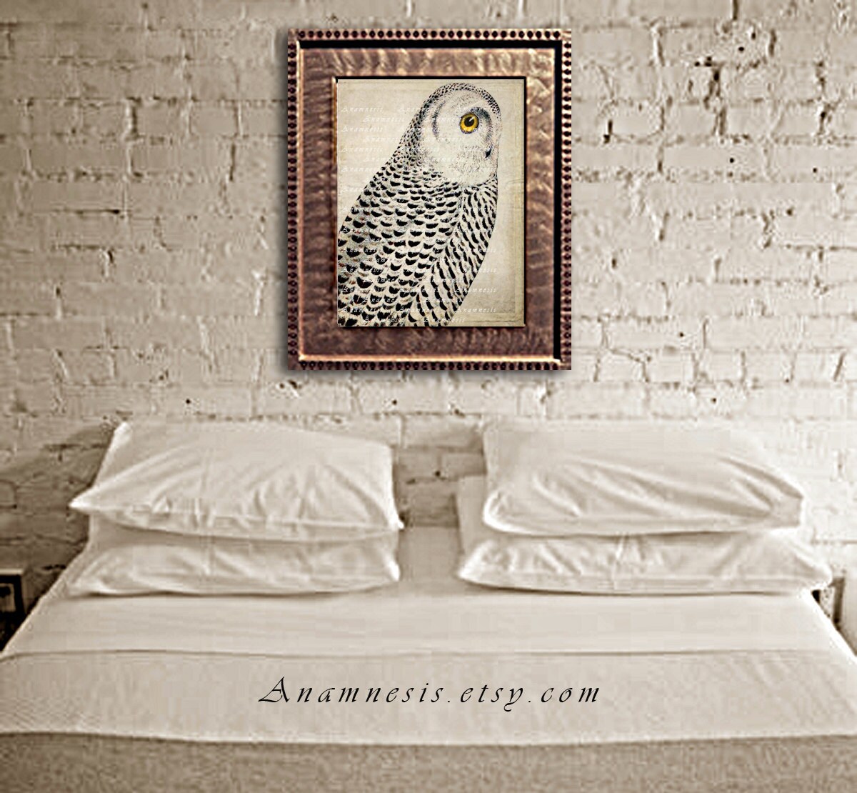 SNOWY OWL Art Print Instant Download Printable Antique Bird ...