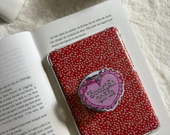 Magnetic Kindle eReader Stand “Bookish Girlie” | Coquette Balletcore Kindle Grip | Coquette Magnetic Phone Handle