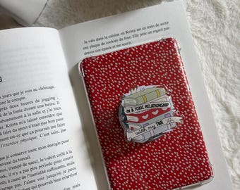 Magnetic Support for E-reader "In A Toxic Relationship With My TBR" - Magnetic Grip - Popsocket Kindle/Kobo and e-reader - Bookish Gift-