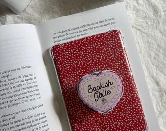 Kindle/Kobo Magnetic Stand - "Bookish Girlie" - Popsocket - Aesthetic and Coquette Kindle Grip - Gift for Booktok Readers