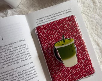 Popsocket Magnetic Matcha Latte | Matcha Cup E-reader Holder - Phone Grip | Kindle/Kobo Reading Grip | Magnetic BookTok Grip