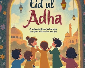 Eid Ul Adha: Un libro para colorear que celebra el espíritu de sacrificio y alegría.