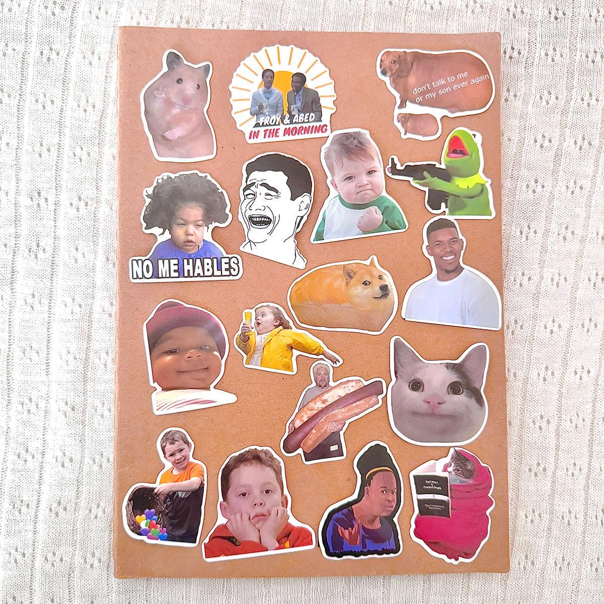 Awkward Reaction Sticker 50pcs Funny Reaction Stickers Pack Cute Aesthetic Animal Humor Decals ...