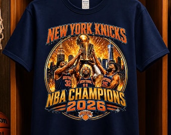 New York Knicks NBA Champions 2026 Graphic T-Shirt, Basketball Fan Tee